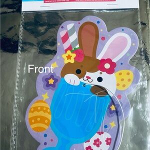 Classic  Kids Paddle Ball Purple & Blue Easter Bunny !